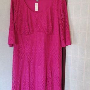 RABBIT RABBIT RABBIT PLUS SIZE LACE DRESS 22W